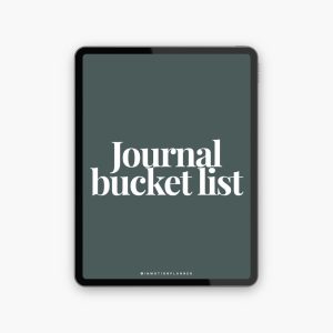 Journal Bucket List