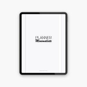 Planner Minimaliste non daté - 52 semaines